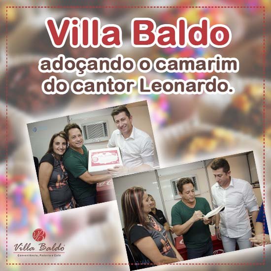 Imagem noticia: Villa Baldo presente no camarim do cantor Leonardo